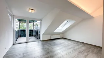 Expose Moderne Dachgeschosswohnung mit 2 Zimmern &amp; sonnigem Balkon nahe der Mur in Graz-Lend