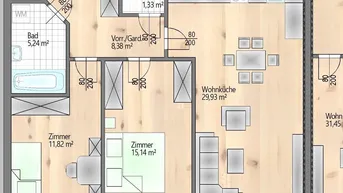 Expose Komfortable und energieeffizient wohnen im Eigenheim 3-Zimmer-OG mit Balkon - in Bau - Grünlage - schlüsselfertig - Lift - provisionsfrei - barrierefrei