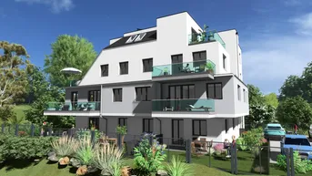 Expose Wohnen im Eigenheim mit Balkon - in Bau - Top 7 - Grünlage - schlüsselfertig - Lift - provisionsfrei - barrierefrei