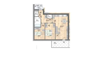 Expose Herrliche lichtdurchflutete Dachgeschoßwohnung mit 3-Zimmer und Balkon - Provisionsfrei - Ziegelmassivbau - Schlüsselfertig 