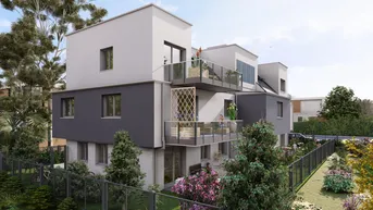 Expose Projekt Ferdinand: Wohntraum Dachgeschosswohnung mit 2 Zimmer und Balkon 10 m² - schlüsselfertig - barrierefrei – provisionsfrei