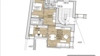 Expose ERSTBEZUG! 3-Zimmer-Wohnung nahe Augarten mit eigenem Garten!