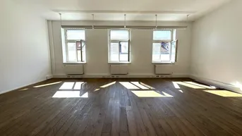 Expose Naschmarkt-Nähe: Renoviertes 167m² Büro mit Garage, Balkon und Lift - 1050 Wien