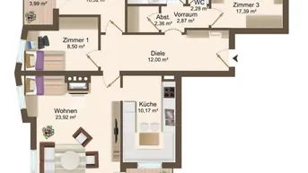 Expose Itter - Wohnen wo andere Urlaub machen! Stilvolle 4-Zimmer-Wohnung mit Bergpanorama und Liftnähe