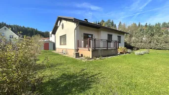 Expose Bungalow in sonniger und ruhiger Naturlage am Stadtrand von Villach - großer Garten mit Baumbestand!