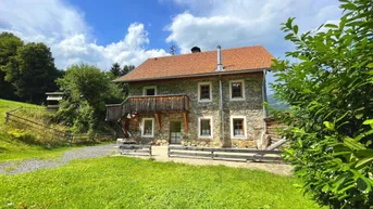 Expose Steinhaus (saniert) mit landwirtschaftlicher Fläche in idyllischer Aussichtslage - Scheune und viel Grundstück!