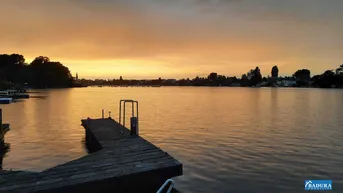 Expose DOPPELPARZELLE AN DER ALTEN DONAU I IHR HAUS UND GARTEN DIREKT AM WASSER INKL. BOOTSTEG