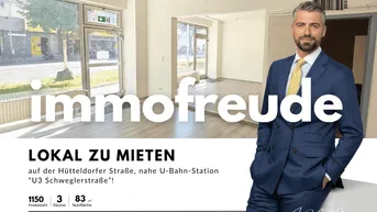 Expose 83 m² Geschäftslokal in Wien 1150 zu vermieten – hohe Sichtbarkeit, große Auslage, zentrale Lage