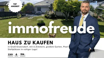 Expose 6 Zi -Einfamilienhaus mit großem Garten, Pool &amp; 3 Stellplätzen, in ruhiger Lage von Groß-Enzersdorf!