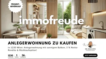 Expose 1-Zi-Anlegerwohnung mit sonnigem Balkon, 5 % Netto-Rendite &amp; Rückkaufoption