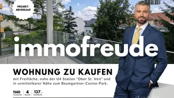 Expose Zum Verkauf steht eine süd- / nordseitig ausgerichtete 4 Zimmer generalsanierte Altbauwohnung mit 12 m² Balkon , in Wien Penzing, nahe der U4 Station “Ober St. Veit” und in unmittelbarer Nähe zum Baumgartner-Casino-Park.