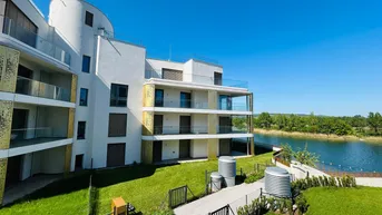 Expose PROVISIONFREI! DIREKTEM BLICK AUF DIE DONAU! THE SHORE! RUHIG! HELLE 2. ZIMMER MIT 7m² BALKON! CONCIERGESERVICE! FITNESS! SPA-BEREICH! EINBAUKÜCHE!