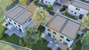 Expose Bauträgergrundstück samt baubewilligter Planung für 2 Einfamilien- und 2 Doppelhäuser in Marchtrenk zu verkaufen!