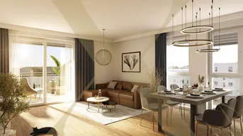 Expose NEUBAU! Provisionsfreie 2-Zimmer-Wohnung mit ca. 90m² großem Eigengarten in Asten zu verkaufen!