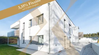 Expose Wunderschöne 3-Zimmer-Neubauwohnung mit 252m² großem Eigengarten sowie Loggia/Terrasse in Seewalchen am Attersee!