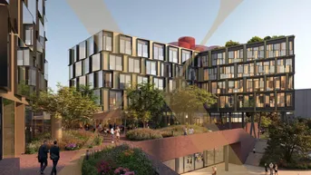 Expose Neubau-Gastrofläche samt grosszügigem Gastgarten im Projekt Quadrill im Herzen von Linz zu vermieten!
