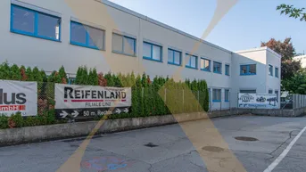 Expose Lagerhalle inkl. Rampe und Lastenlift (Anlieferung EG) mit davorliegender Ladezone in Leonding zu vermieten!