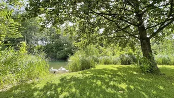 Expose Erholung pur: Anwesen mit Bootshaus am Seebach