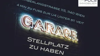 Expose Garagenstellplatz bei der U4 Unter St. Veit / ideal für Pendler