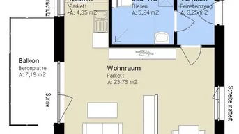 Expose Moderne 1-Zimmer-Wohnung mit Balkon