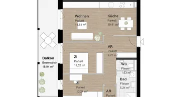 Expose Geförderte Neubauwohnung mit Balkon