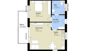 Expose Exklusive 2-Zimmer Wohnung im Herzen von Wetzelsdorf