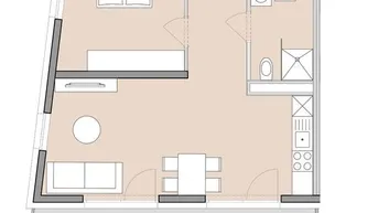 Expose Helle 2-Zimmer-Wohnung in Graz-Gösting mit großem Balkon