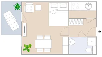Expose Gemütliche 1-Zimmer-Wohnung mit Balkon im 1. Stock