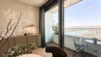 Expose DANUBE FLATS | Möblierte 1,5-Zimmer-Wohnung mit Wienblick im 23. Stock | Fitness | Wellness | Pool