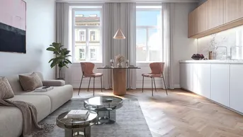 Expose Klassisches Wohnen auf kleinem Raum – 1-Zimmer-Altbauwohnung - VIEVIENNE -