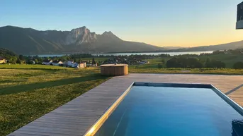 Expose Privatpool &amp; eindrucksvoller Seeblick - exklusive Gartenwohnung oberhalb vom Mondsee