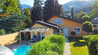 Expose Traumhaftes Einfamilienhaus mit Pool in Bestlage von Aigen – Sonnige Ruhelage mit großem Garten