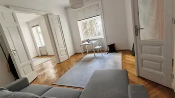 Expose Kurzfristig verfügbar - Voll möbliert mit Bett, Sofa, Teppich &amp; mehr - Sehr gut gepflegte Wohnung mit Balkon in ruhiger Lage, direkt an U1-Stationen - Ohne Maklergebühren, provisionsfrei