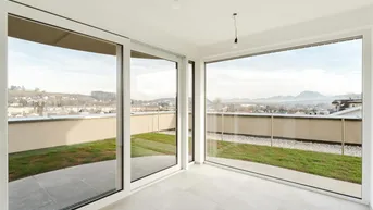 Expose Grundrissvarianten - SPECIAL - direkt von der Wohnung mit dem Lift in die LOUNGE auf die begrünte DACHTERRASSE