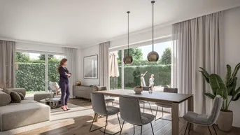 Expose 2- oder 3-Zimmer-Grundriss - SÜDWEST - GARTENWOHNUNG in Altmünster - NEUBAU - zentrale Lage
