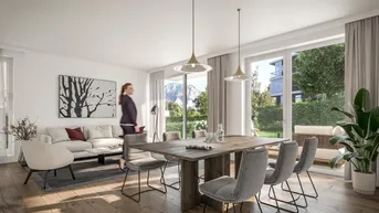 Expose TOP Grundriss - SÜDWEST - GARTENWOHNUNG mit 4-Zimmer in Altmünster - NEUBAU - zentrale Lage