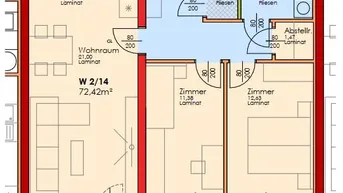 Expose  Top2/14-Erstbezug-3Zimmer-2.OG-Balkon-2PKW-Einstellplätze-Miete mit Kaufoption 