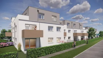 Expose  Top 1/03-Erstvergabe-2Zimmer-EG-Terrasse-Loggia-Eigengarten-1PKW Stellplatz im Freien - Miete 