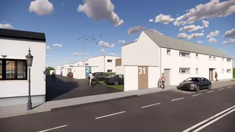 Expose  Erstbezug-W3/01-3Zimmer-EG-Terrasse-Eigengarten-2 PKW-Stellplätze im Freien - Miete 