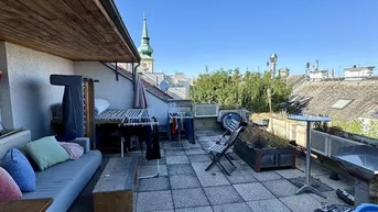 Expose Urban Life &amp; Work: Großzügige Dachgeschoß-Maisonette mit Terrasse beim Kutschkermarkt