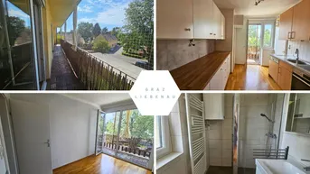 Expose Top-Lage bei Merkur Arena: Ruhige Wohnung mit großem Balkon und Abendsonne – ideal für Familien/WGs