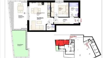 Expose 2 Zimmer Neubau Wohnung in Sonnenlage in Eben