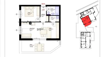 Expose 2 Zimmer Neubau Wohnung in Sonnenlage in Eben