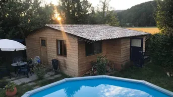 Expose Winterfestes Tiny House mit großem Pool auf Pachtgrund in Hainfeld zu vergeben.