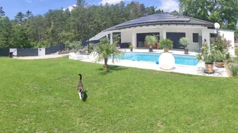 Expose Exklusiver Bungalow in Bestlage mit Pool, Sauna &amp; Gartenidylle – Provisionsfrei!