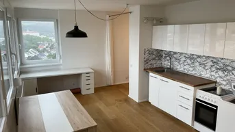 Expose Zentrale 1-Zimmer Wohnung teilmöbliert mit Ausblick (16. OG) und Tiefgaragenplatz im Lentia