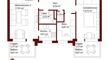 Expose Renovierungsbedürftige 3-Zimmer Wohnung mit 2 Balkonen in Abtenau