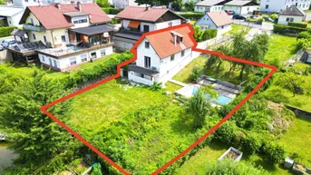 Expose Charmantes Einfamilienhaus mit großem Garten und Pool in ruhiger Lage in Villach Landskron!