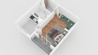 Expose Neu renovierte, 1,5-Raum-Wohnung mit EBK und Balkon in Graz
