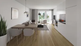 Expose Helle 2-Zimmer-Gartenwohnung inkl. Top-Ausstattung und Küche | nachhaltig &amp; modern | Neubau 2023